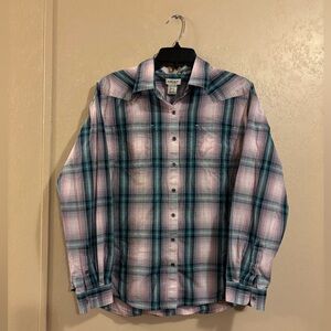 Ariat Billie Jean button up plaid shirt sz XL